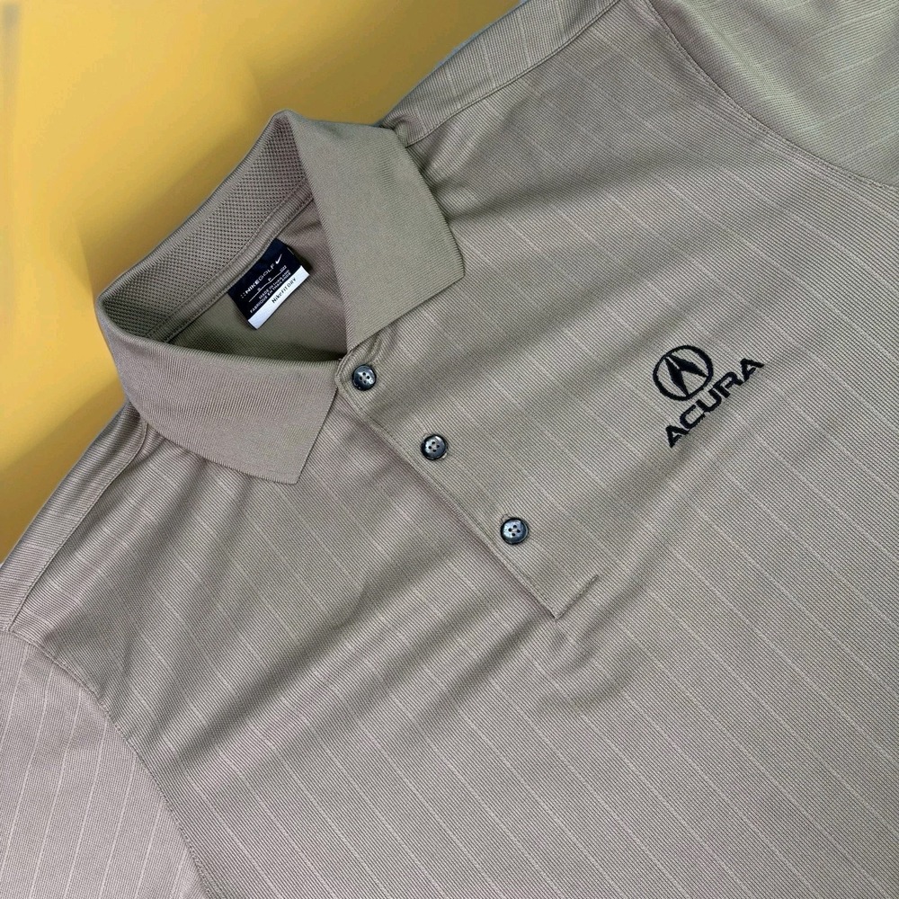 ACURA Nike Golf Polo Men's Small Dri Fit Embroidered Logo Short Sleeve Shirt